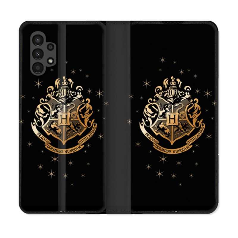 Housse Cuir Portefeuille pour Samsung Galaxy A13 4G Harry Potter Poudlard