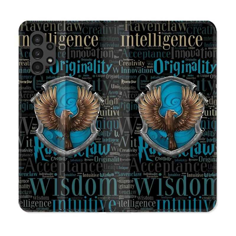 Housse Cuir Portefeuille pour Samsung Galaxy A13 4G Harry Potter Serdaigle