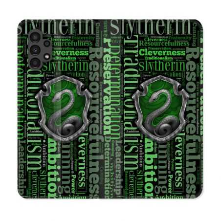 Housse Cuir Portefeuille pour Samsung Galaxy A13 4G Harry Potter Serpentar