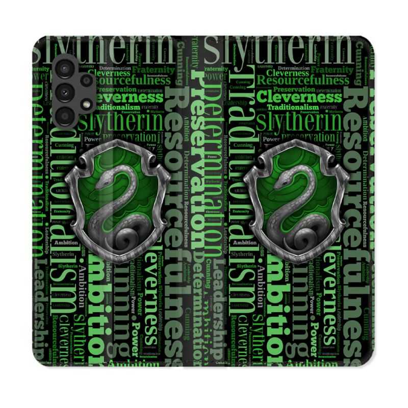 Housse Cuir Portefeuille pour Samsung Galaxy A13 4G Harry Potter Serpentar