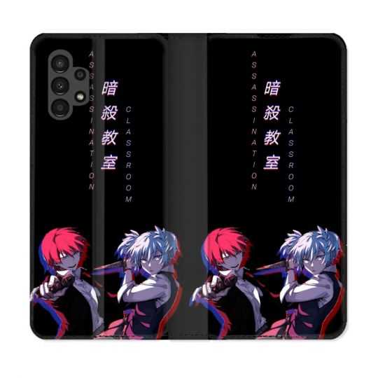 Housse Cuir Portefeuille pour Samsung Galaxy A13 4G Manga Assassination Classroom Duo