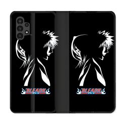 Housse Cuir Portefeuille pour Samsung Galaxy A13 4G Manga Bleach Duo