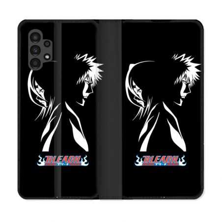 Housse Cuir Portefeuille pour Samsung Galaxy A13 4G Manga Bleach Duo