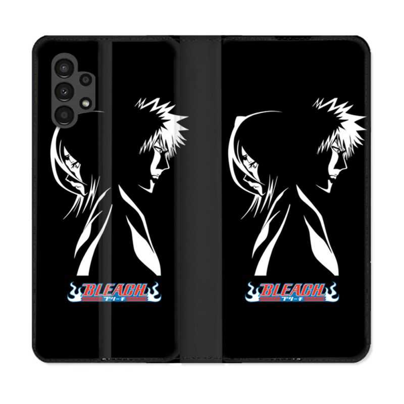 Housse Cuir Portefeuille pour Samsung Galaxy A13 4G Manga Bleach Duo