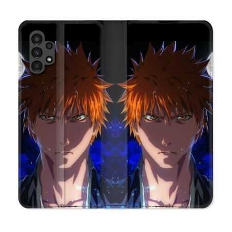 Housse Cuir Portefeuille pour Samsung Galaxy A13 4G Manga Bleach Ichigo