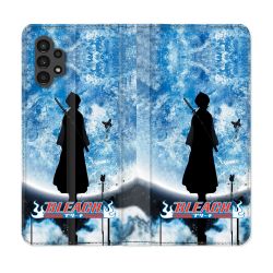 Housse Cuir Portefeuille pour Samsung Galaxy A13 4G Manga Bleach Lune