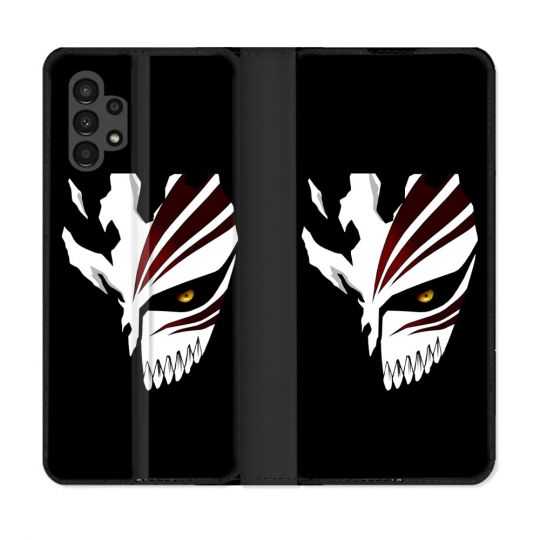 Housse Cuir Portefeuille pour Samsung Galaxy A13 4G Manga Bleach Masque