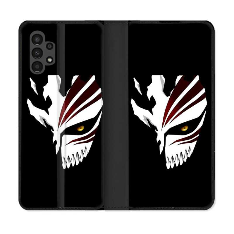 Housse Cuir Portefeuille pour Samsung Galaxy A13 4G Manga Bleach Masque