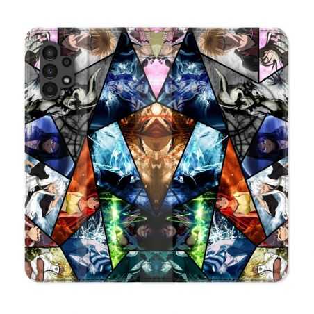 Housse Cuir Portefeuille pour Samsung Galaxy A13 4G Manga Bleach Pele Mele