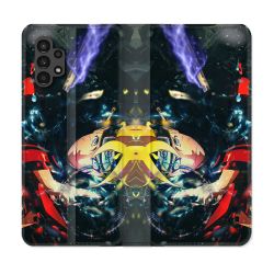 Housse Cuir Portefeuille pour Samsung Galaxy A13 4G Manga Boruto Eclair