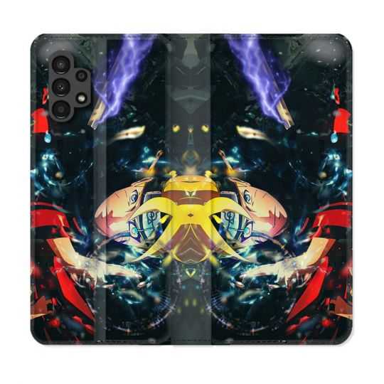 Housse Cuir Portefeuille pour Samsung Galaxy A13 4G Manga Boruto Eclair