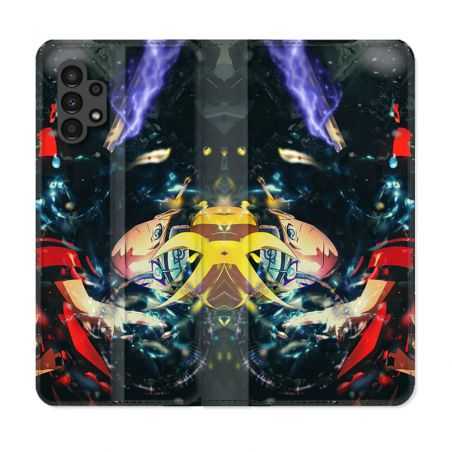 Housse Cuir Portefeuille pour Samsung Galaxy A13 4G Manga Boruto Eclair