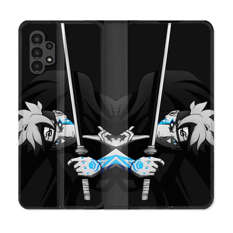 Housse Cuir Portefeuille pour Samsung Galaxy A13 4G Manga Boruto Epée