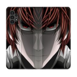Housse Cuir Portefeuille pour Samsung Galaxy A13 4G Manga Death Note Kira