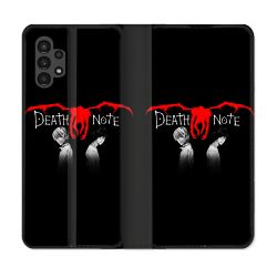 Housse Cuir Portefeuille pour Samsung Galaxy A13 4G Manga Death Note Noir