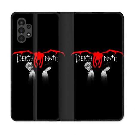 Housse Cuir Portefeuille pour Samsung Galaxy A13 4G Manga Death Note Noir