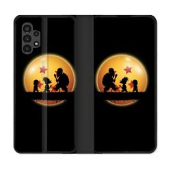 Housse Cuir Portefeuille pour Samsung Galaxy A13 4G Manga Dragon Ball Vintage