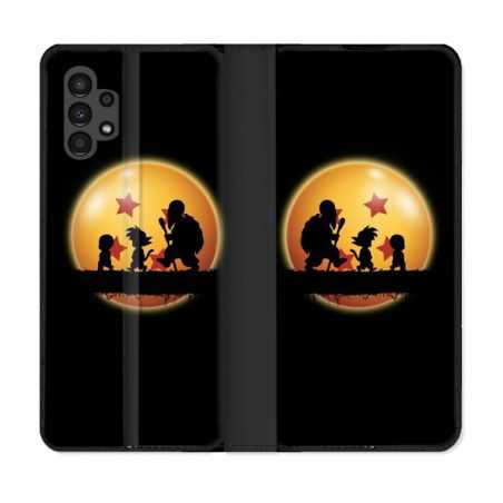 Housse Cuir Portefeuille pour Samsung Galaxy A13 4G Manga Dragon Ball Vintage