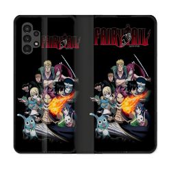 Housse Cuir Portefeuille pour Samsung Galaxy A13 4G Manga Fairy Tail Logo Team