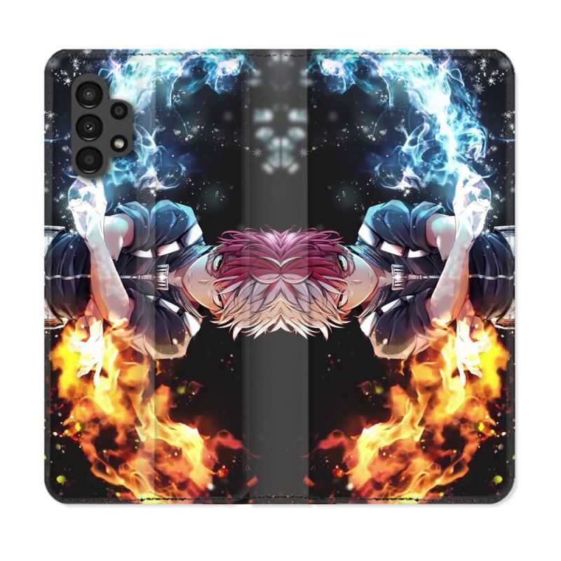 Housse Cuir Portefeuille pour Samsung Galaxy A13 4G Manga My Hero Academia Shoto