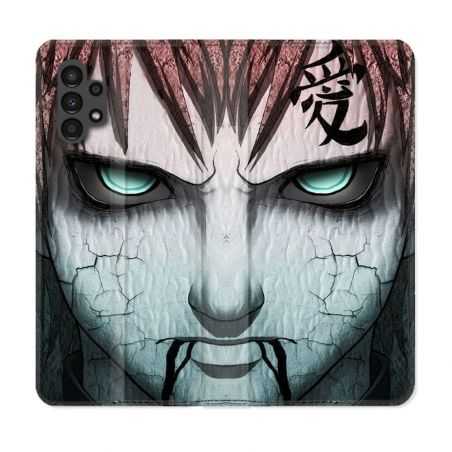 Housse Cuir Portefeuille pour Samsung Galaxy A13 4G Manga Naruto Gaara
