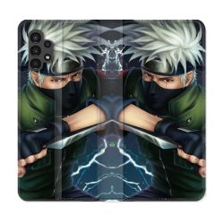 Housse Cuir Portefeuille pour Samsung Galaxy A13 4G Manga Naruto Kakashi