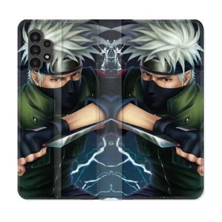Housse Cuir Portefeuille pour Samsung Galaxy A13 4G Manga Naruto Kakashi