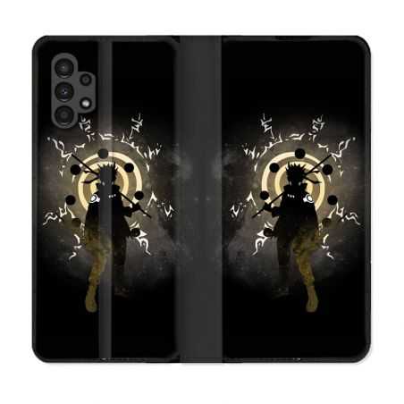 Housse Cuir Portefeuille pour Samsung Galaxy A13 4G Manga Naruto Sage