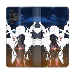Housse Cuir Portefeuille pour Samsung Galaxy A13 4G Manga SAO sword Art Online Asuna