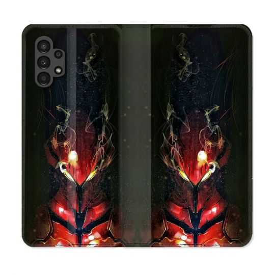 Housse Cuir Portefeuille pour Samsung Galaxy A13 4G Manga Solo Leveling Igris