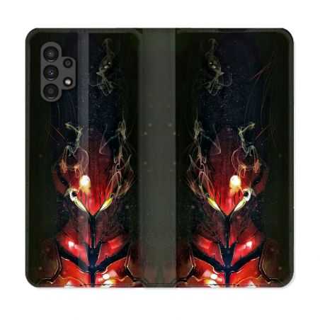 Housse Cuir Portefeuille pour Samsung Galaxy A13 4G Manga Solo Leveling Igris