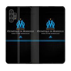 Housse Cuir Portefeuille pour Samsung Galaxy A13 4G Olympique Marseille OM Fier etre Marseillais