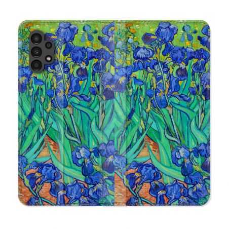 Housse Cuir Portefeuille pour Samsung Galaxy A13 4G Peinture Iris