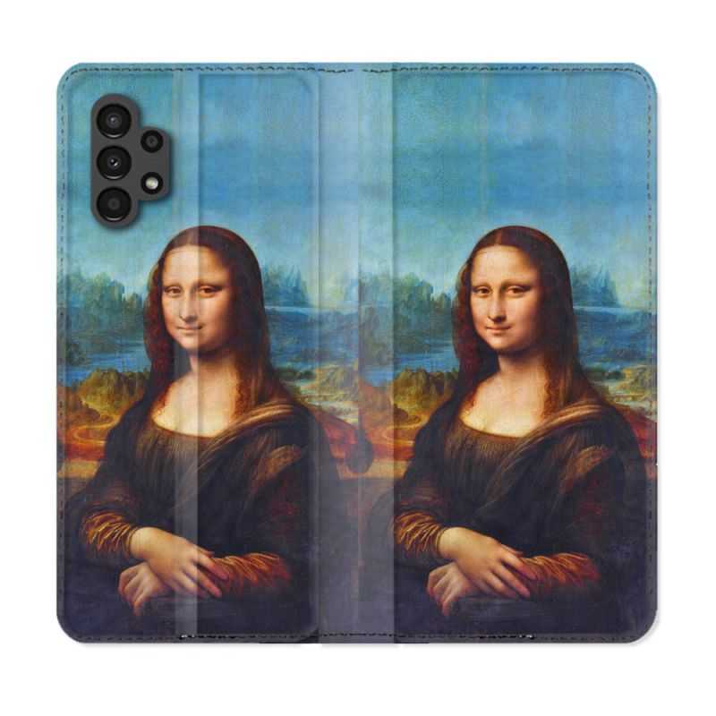 Housse Cuir Portefeuille pour Samsung Galaxy A13 4G Peinture Joconde