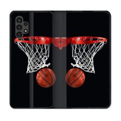 Housse Cuir Portefeuille pour Samsung Galaxy A13 4G Sport Basket Panier