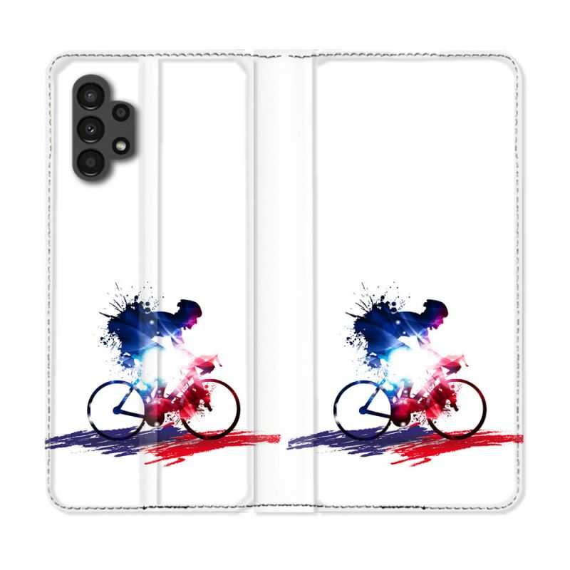 Housse Cuir Portefeuille pour Samsung Galaxy A13 4G Sport Cyclisme France