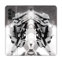 Housse Cuir Portefeuille pour Samsung Galaxy A13 4G Star Wars - Trooper