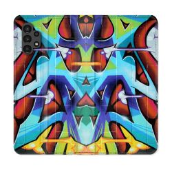 Housse Cuir Portefeuille pour Samsung Galaxy A13 4G Street Art Graf Color