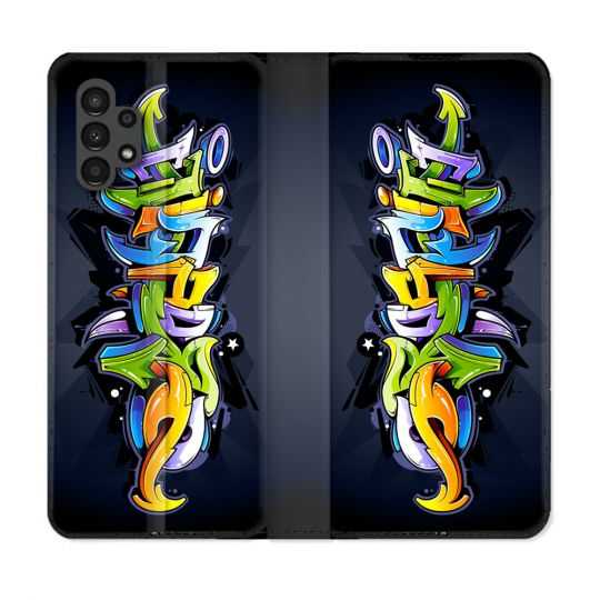 Housse Cuir Portefeuille pour Samsung Galaxy A13 4G Street Art Graffiti