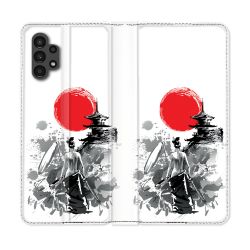 Housse Cuir Portefeuille pour Samsung Galaxy A13 4G Voyage Japon Femme