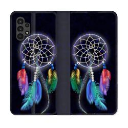 Housse Cuir Portefeuille pour Samsung Galaxy A13 4G Zen Attrape Reve Multicolore