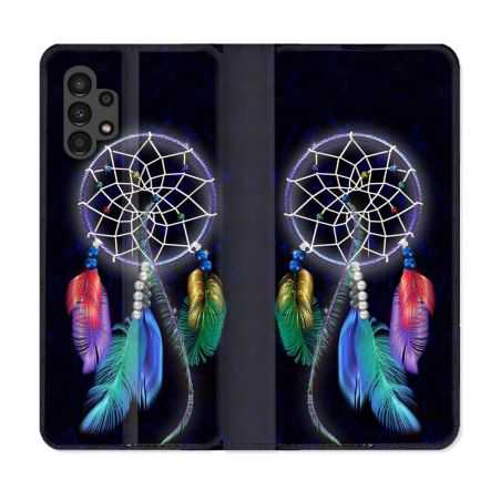 Housse Cuir Portefeuille pour Samsung Galaxy A13 4G Zen Attrape Reve Multicolore