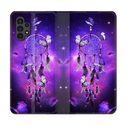 Housse Cuir Portefeuille pour Samsung Galaxy A13 4G Zen Attrape Reve Papillon
