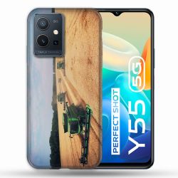 Coque Pour Vivo Y55 5G Agriculture Moissonneuse
