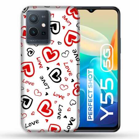 Coque Pour Vivo Y55 5G Amour Love