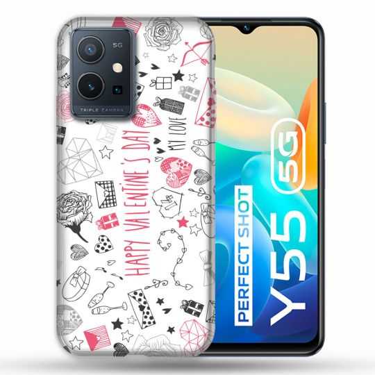 Coque Pour Vivo Y55 5G Amour Valentines