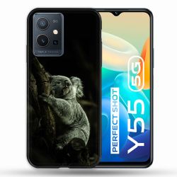 Coque Pour Vivo Y55 5G Animal Koala Noir