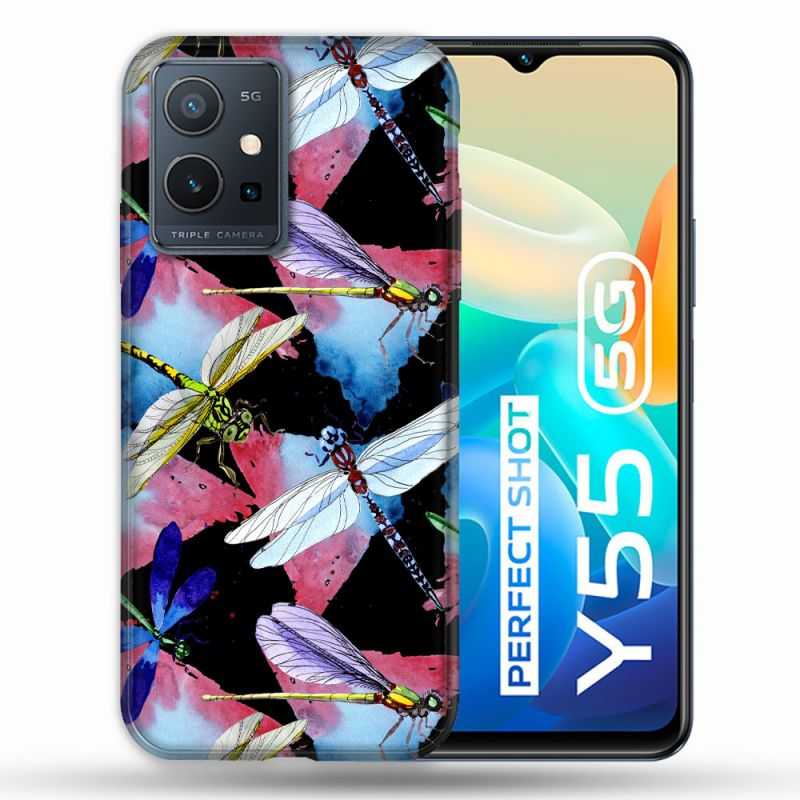 Coque Pour Vivo Y55 5G Animal Libellule