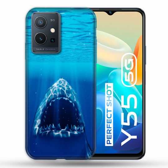 Coque Pour Vivo Y55 5G Animal Requin Dent