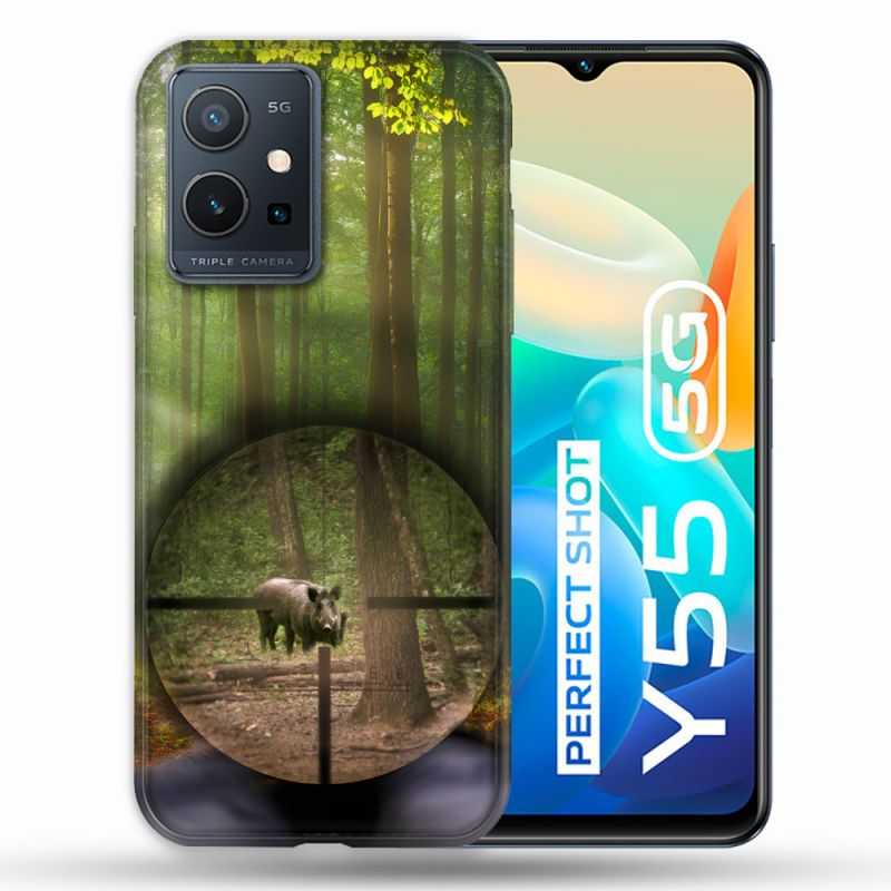 Coque Pour Vivo Y55 5G Chasse Sanglier Viseur